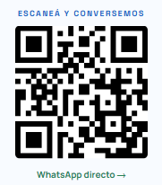 Código QR para conversar por WhatsApp
